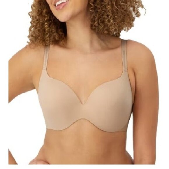 Maidenform Size 36C Beige Comfort Devotion DreamWire Push Up Underwire Bra NEW - Picture 1 of 2